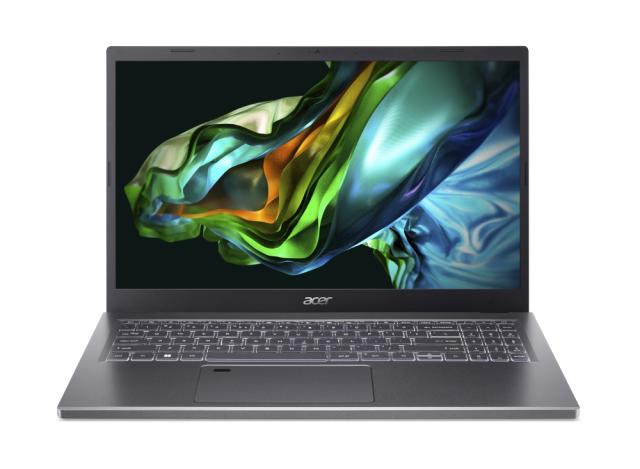 Лаптоп Acer Aspire 5, A515-58M-37ZH, Intel Core i3-1315U (1.2GHz up to 4.50GHz, 10MB), 15.6" FHD IPS SlimBezel, 8 GB DDR5, 512GB PCIe NVMe SSD, Intel UMA, Wifi 802.11AX, BT, HD Cam, KB Backlight, Fingerprint reader, Linux, Gray