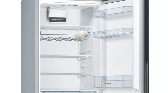 Хладилник Bosch KGV36VBEAS SER4 FS Fridge-freezer LowFrost, E, 186/60/65cm, 308l(214+94), 39dB, VitaFresh, fan, black