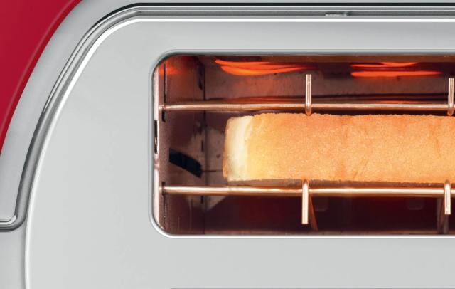 Тостер Bosch TAT3A114, Compact toaster, Plastic, 800 W, Auto power off, Defrost and warm setting, Lifting high, Red