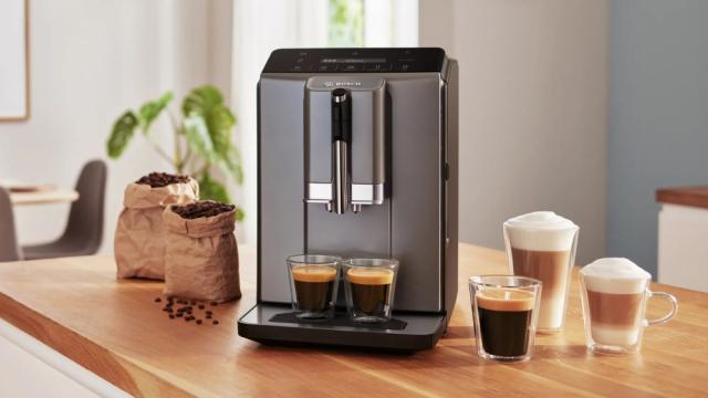 Кафемашина Bosch TIE20504, SER2, Automatic coffee-espresso machine, VeroCafe, 1300 W, 1.4 litre, 15 bar, OneTouch function, MilkMagic Pro, Diamond titanium metallic