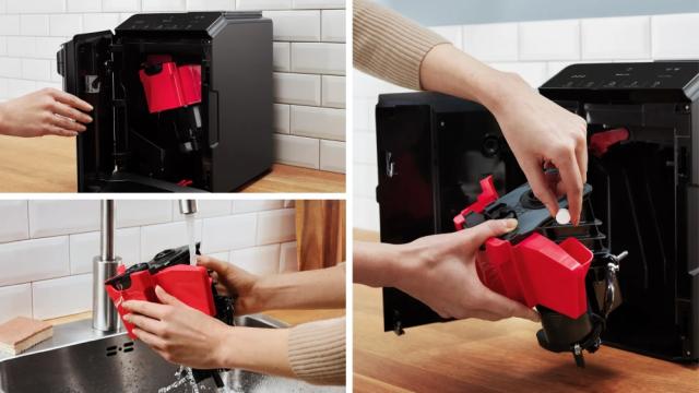 Кафемашина Bosch TIE20119, SER2, Automatic coffee-espresso machine, VeroCafe, 1300 W, 1.4 litre, 15 bar, OneTouch function, MilkMagic Pro, Glossy Black