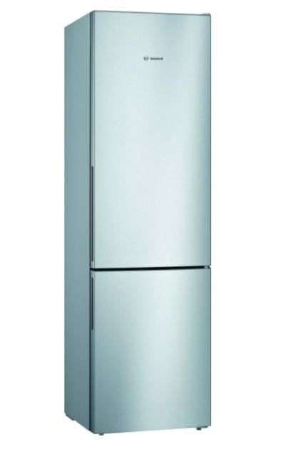 Хладилник Bosch KGV39VLEA SER4 FS Fridge-freezer LowFrost, E, 201/60/65cm, 343((249+94), 39dB, VitaFresh, inox-look