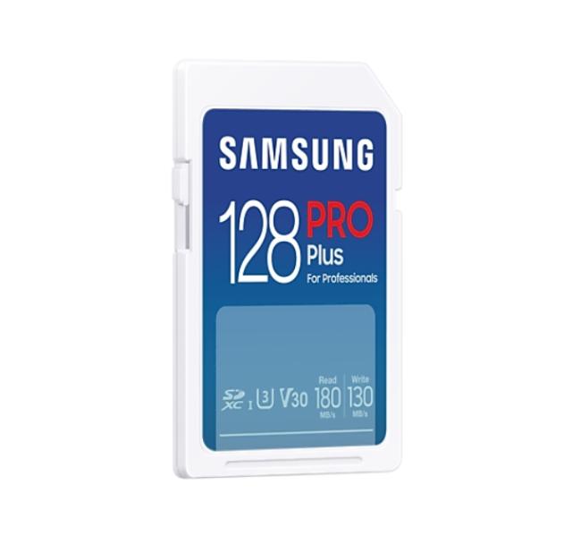 Памет Samsung 128GB SD Card PRO Plus, UHS-I, Read 180MB/s - Write 130MB/s