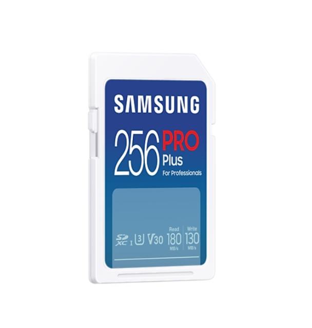 Памет Samsung 256GB SD Card PRO Plus, UHS-I, Read 180MB/s - Write 130MB/s