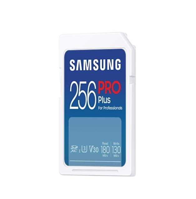 Памет Samsung 256GB SD Card PRO Plus, UHS-I, Read 180MB/s - Write 130MB/s