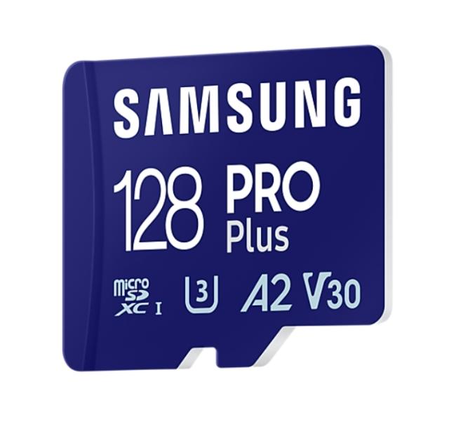 Памет Samsung 128GB micro SD Card PRO Plus with USB Reader, UHS-I, Read 180MB/s - Write 130MB/s