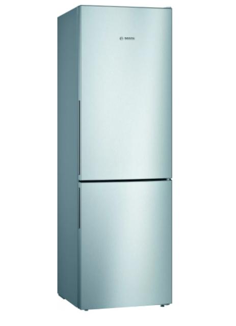 Хладилник Bosch KGV36VLEAS SER2 FS Fridge-freezer LowFrost, E, 186/60/65cm, 308l(214+94), 39dB, VitaFresh, fan, inox-look