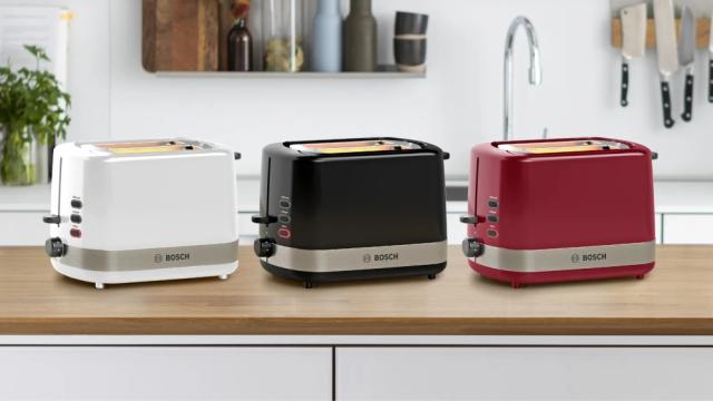 Тостер Bosch TAT6A513, Compact toaster, Plastic, 800 W, Auto power off, Defrost and warm setting, Lifting high, Black