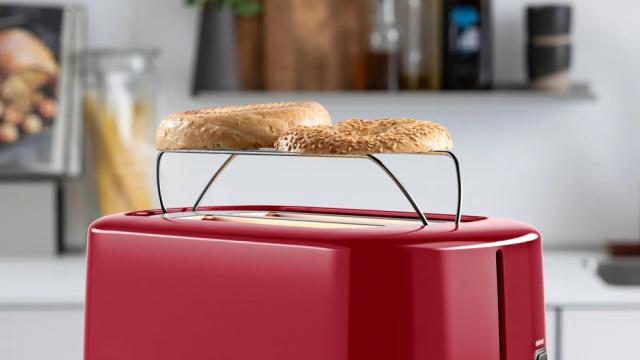 Тостер Bosch TAT6A514, Compact toaster, Plastic, 800 W, Auto power off, Defrost and warm setting, Lifting high, Red
