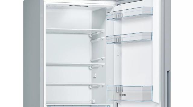 Хладилник Bosch KGV362LEA SER4 FS Fridge-freezer LowFrost, E, 186/60/65cm, 308l(214+94), 39dB, VitaFresh, inox-look