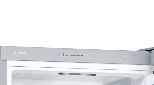 Хладилник Bosch KGV362LEA SER4 FS Fridge-freezer LowFrost, E, 186/60/65cm, 308l(214+94), 39dB, VitaFresh, inox-look
