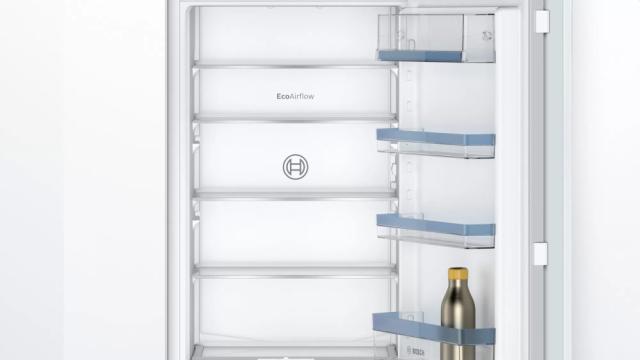 Хладилник Bosch KIV87VFE0 SER4, BI fridge-freezer LowFrost, E, 177,2 cm, 270 l (200+70), 35 dB(B), VitaFresh XXL, EcoAirflow, display, BigBox, flush-folding