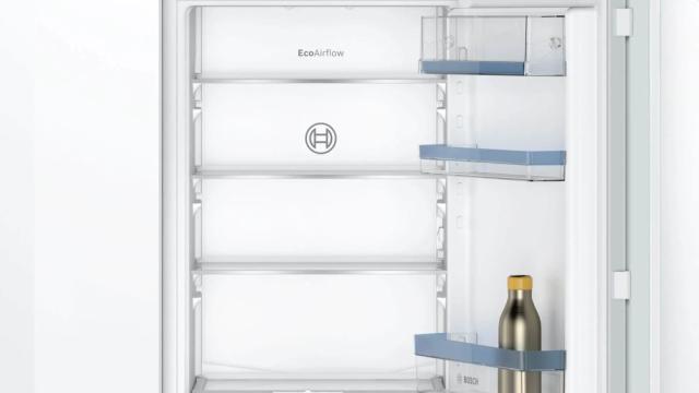 Хладилник Bosch KIV86VFE1 SER4, BI fridge-freezer LowFrost, E, 177,2 cm, 267 l (191+76), 35 dB(B), VitaFresh XXL, EcoAirflow, display, BigBox, sliding hinge