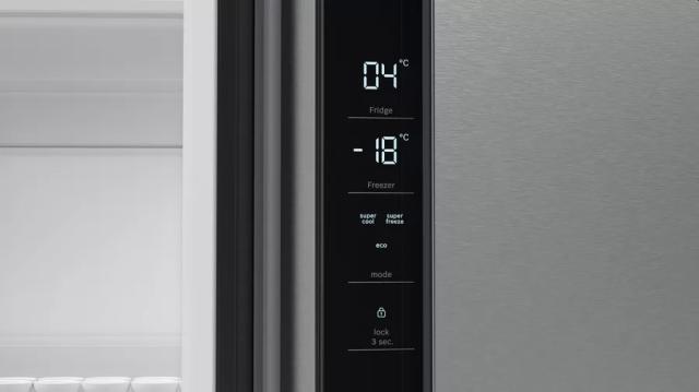 Хладилник Bosch KFN96VPEA, SER4, Multi-door fridge-freezer, NoFrost, E, 183/91/73, 605 l (405+200), 38d B(C), 1 VitaFresh 0° drawer - fish and meat, 1 Vitafresh drawer with humidity control, Inox EasyClean