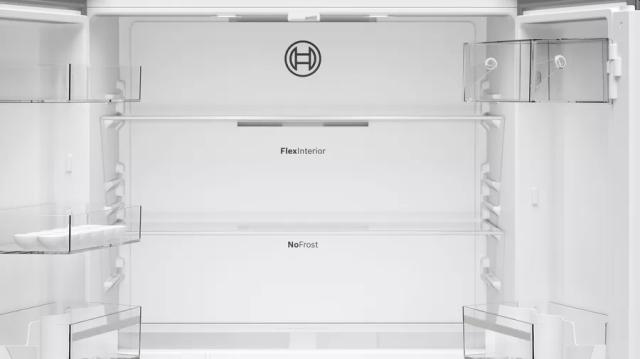 Хладилник Bosch KFN96VPEA, SER4, Multi-door fridge-freezer, NoFrost, E, 183/91/73, 605 l (405+200), 38d B(C), 1 VitaFresh 0° drawer - fish and meat, 1 Vitafresh drawer with humidity control, Inox EasyClean