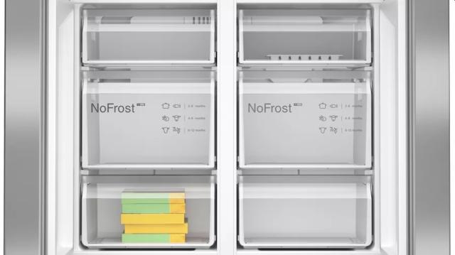 Хладилник Bosch KFN96VPEA, SER4, Multi-door fridge-freezer, NoFrost, E, 183/91/73, 605 l (405+200), 38d B(C), 1 VitaFresh 0° drawer - fish and meat, 1 Vitafresh drawer with humidity control, Inox EasyClean
