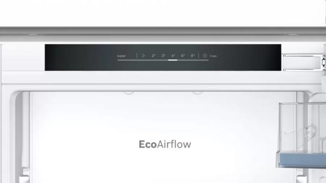 Хладилник Bosch KIN86VFE0, SER4, Built-in fridge-freezer, NoFrost, E, 177,2 cm, 260 l (184+76), 35 dB(B), VitaFresh XXL <0°C>, EcoAirflow, display, BigBox, sliding hinge
