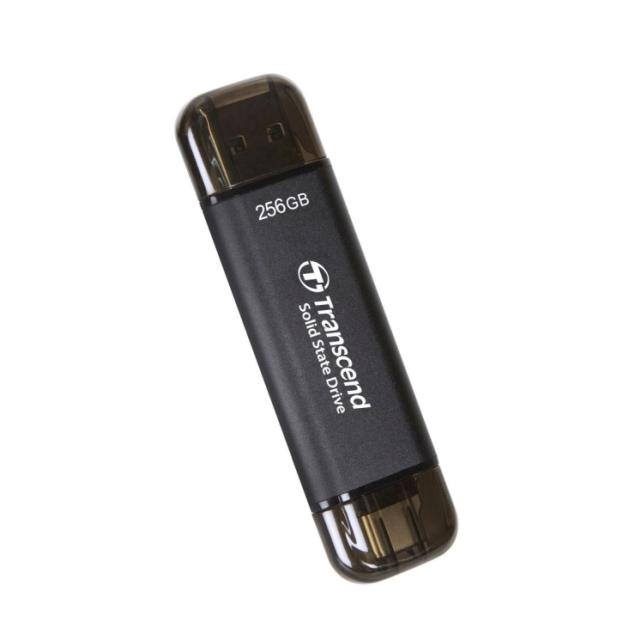 Твърд диск Transcend 256GB, External SSD, ESD310C, USB 10Gbps, Type C/A