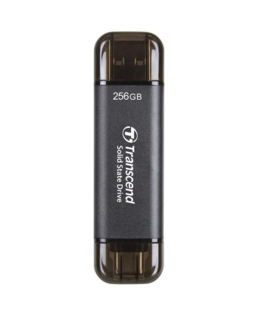 Твърд диск Transcend 256GB, External SSD, ESD310C, USB 10Gbps, Type C/A