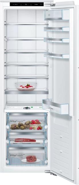 Хладилник Bosch KIF81PFE0 SER8 BI fridge, E, 177,5cm, 289l, 37dB, VitaFresh Pro 83l, EasyAccess shelf, Vario Shelf, display, flush-folding