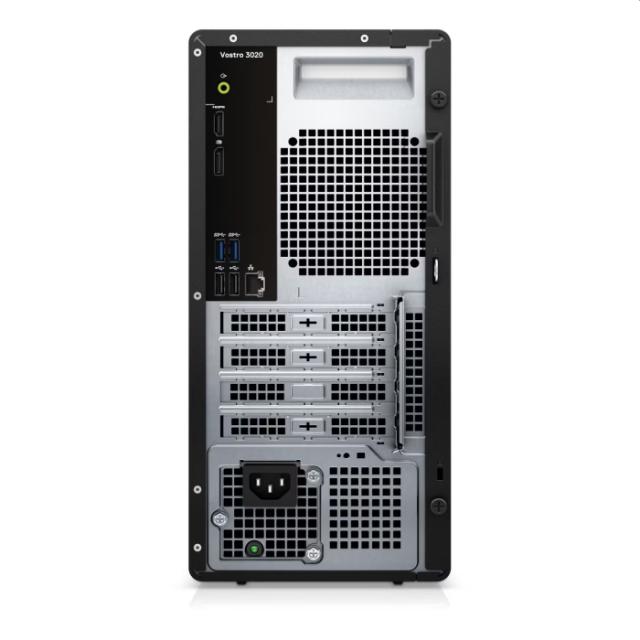 Настолен компютър Dell Vostro 3020 MT, Intel Core i7-13700 (16-Core, 24MB Cache, 2.1GHz to 5.1GHz), 8GB, 8Gx1, DDR4, 3200MHz, 512GB M.2 PCIe NVMe, Intel UHD Graphics 770, Wi-Fi 6, BT, Keyboard&Mouse, Ubuntu, 3Y PS