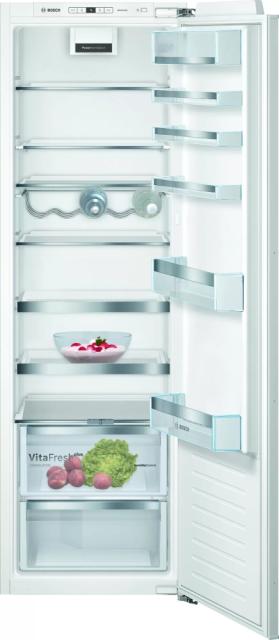 Хладилник Bosch KIR81AFE0 SER6 BI fridge, E, 177,5cm, 319l, 37dB, VitaFresh Plus, MultiBox, EasyAccess shelf, Vario Shelf, bottle rack, fan, display, flush-folding
