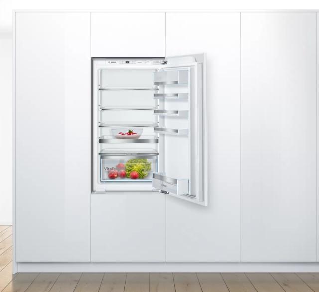 Хладилник Bosch KIR31AFF0 SER6 BI fridge, F, 102,5cm, 172l, 33dB, VitaFresh Plus, EasyAccess shelf, Vario Shelf, display, flush-folding
