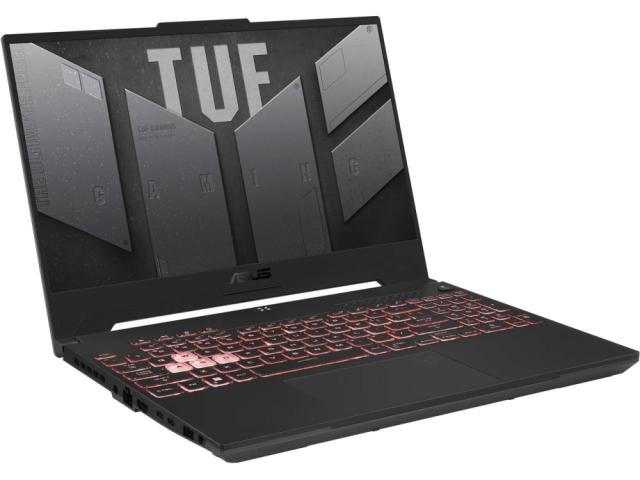 Лаптоп Asus TUF A15 FA507RC-HN050, AMD Ryzen 7 6800H, 15.6" FHD (1920x1080) 144 Hz, 16GB DDR5 4800(2*8), 512 GB M.2 SSD, RTX 3050 4GB GDDR6, Wi-Fi 6(802.11ax), Backlit Chiclet Keyboard 1-Zone RGB, no OS, Mecha Gray