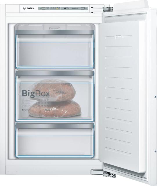 Фризер Bosch GIV21AFE0 SER6 BI freezer LowFrost, E, 87,4cm, 97l, 36dB, 3 drawers (1 BigBox), LED control, flush-folding