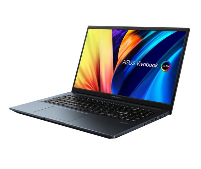 Лаптоп Asus Vivobook Pro 15 OLED M6500QC-OLED-L731X,AMD Ryzen 7 5800H (3.2GHz up to 4.4GHz, 16MB), 15.6"OLED FHD (1920x1080) GL, 400NITS(HDR) ,DDR4 16GB(ON BD) NVIDIA GeForce RTX 3050 4GB GDDR6,1TB PCIEG3 SSD, Windows 11 Pro, Ilim kbd., Blue+ZTE A51 