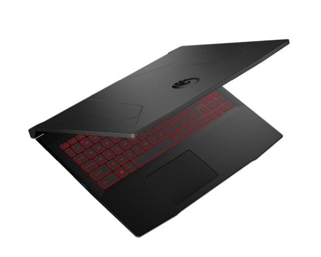 Лаптоп MSI Bravo 15 B5ED, RX6500M GDDR6 4GB, 15.6" FHD (1920x1080), 144Hz, IPS-Level, AMD Ryzen 5 5600H (6C/12T, 16MB L3), DDR4 8GB, 512GB NVMe PCIe SSD, NO M.2 slot free, Wi-Fi 6E, Single backlight KB(Red), 3-Cell 53.5Whr, No OS2.35 kg + ZTE A51 4G,