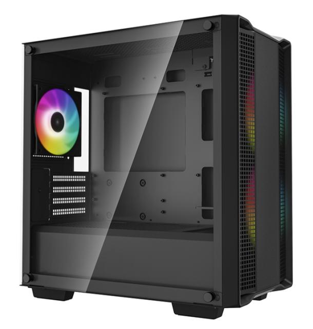 Кутия за компютър DeepCool CC360 ARGB, 1 x USB 3.0, 1 x USB 2.0, HD Audio x 1, mATX, Mini-ITX