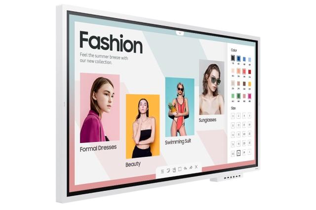 Интерактивен дисплей Samsung Flip WM65R 65"  3,840 x 2,160, 4K Digital Flipchart TOUCH , Mirroring, Remote Management, Wi-Fi, Remote PC & Bluetooth Support, HDMI