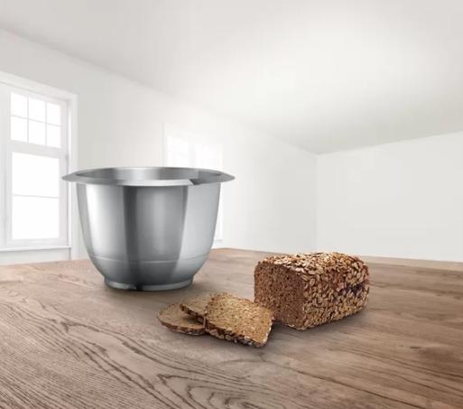 Аксесоар Bosch MUZ5ER2, Stainless steel bowl, 3.9 l capacity (max. 2.0 kg of dough)