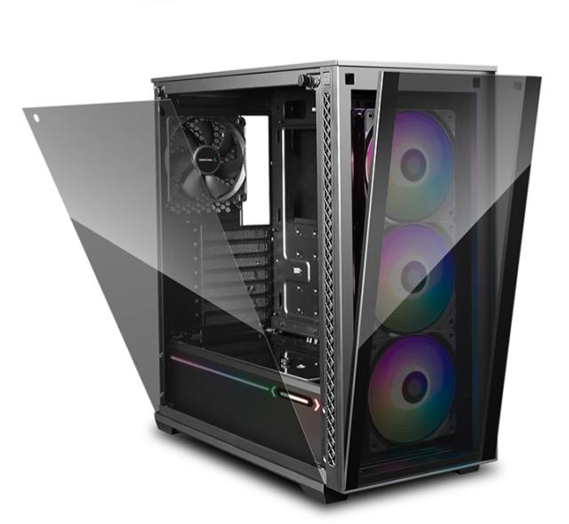 Кутия за компютър DeepCool MATREXX 70 ADD-RGB 3F, 2x USB 3.0, 1x USB 2.0, E-ATX, ATX, Micro ATX, Mini-ITX