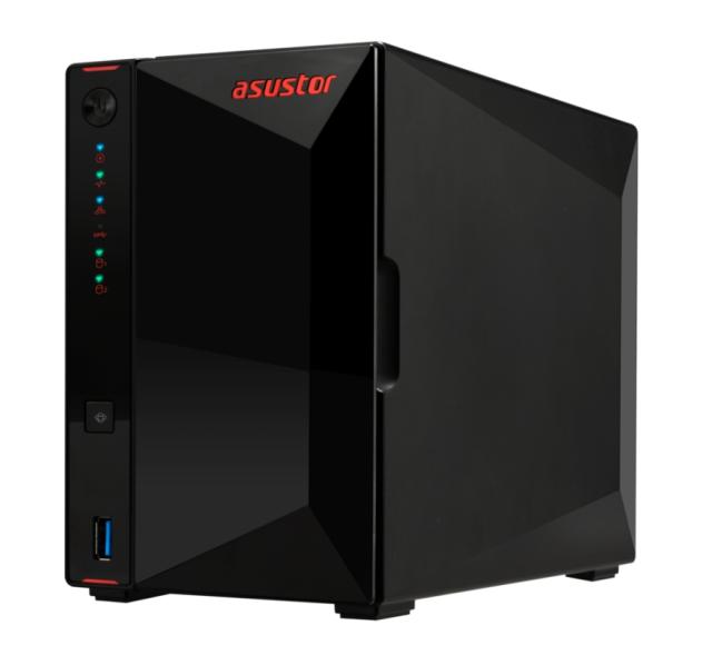 Мрежов сторидж Asustor Nimbustor AS5402T, 2 Bay NAS, Quad-Core 2.0GHz CPU, Dual 2.5GbE Ports, 4GB SO-DIMM DDR4 (Max. 16GB), Four M.2 SSD Slots (Diskless), 3x USB 3.2 Gen 1 Type A, WOW (Wake on WAN), WOL, System Sleep Mode, AES-NI hardware, encryption