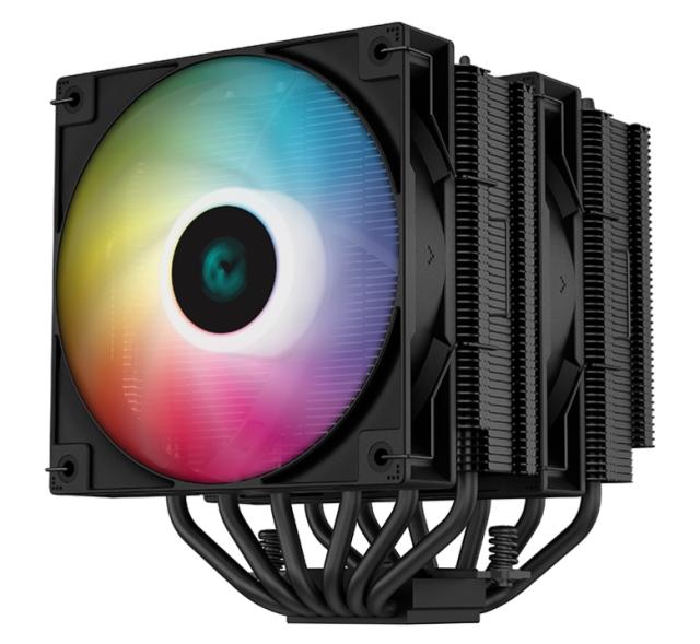 Охладител за процесор DeepCool AG620 BK ARGB, 3-pin/4-pin PWM, Intell/AMD