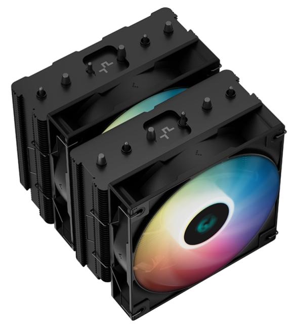 Охладител за процесор DeepCool AG620 BK ARGB, 3-pin/4-pin PWM, Intell/AMD