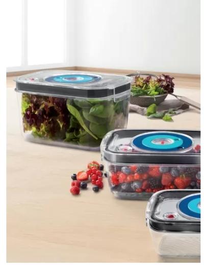 Аксесоар Bosch MSZV0FC3 Vacuum box, Included 3 vacuum boxes (0.9 l, 1.2 l, 1.7 l), made of Tritan, BRA, Compatible with ErgoMixx series & VitaMaxx blender