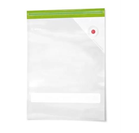 Аксесоар Bosch MSZV0FB3, Set of 10 large vacuum bags with zipper (3.8 l), BPA-free, reusable, dishwasher safe, suitable for low-temperature sous-vide cooking