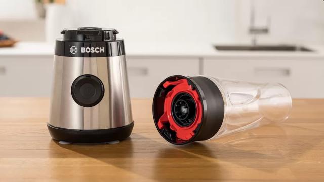 Блендер Bosch MMB2111M, Blender VitaPower Series 2, 0,6 L, 450 W, ToGo bottle from Tritan, Stainless steel