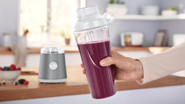 Блендер Bosch MMB2111T, Blender VitaPower Series 2, 0,6 L, 450 W, ToGo bottle from Tritan, Silver