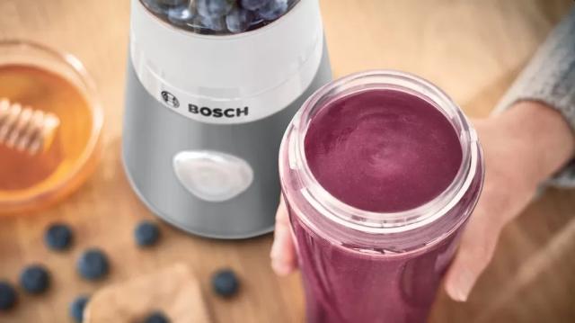 Блендер Bosch MMB2111T, Blender VitaPower Series 2, 0,6 L, 450 W, ToGo bottle from Tritan, Silver