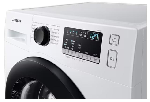 Пералня Samsung WW90T4040CE/LE,  Washing Machine, 9 kg, 1400 rpm, Energy Efficiency D, Digital inverter motor, Hygiene Steam, Drum Clean, LED display, Spin Efficiency B, White