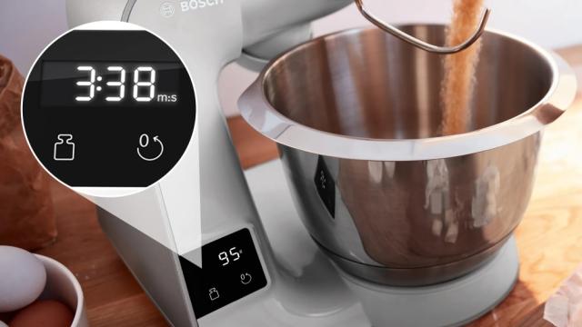 Кухненски робот Bosch MUM5XL72, Compact Kitchen Machine, MUM5 scale, 3D Planetary Mixing, 1000 W, add. Meat grinder, Blender, Plastic bowl, Grey-silver
