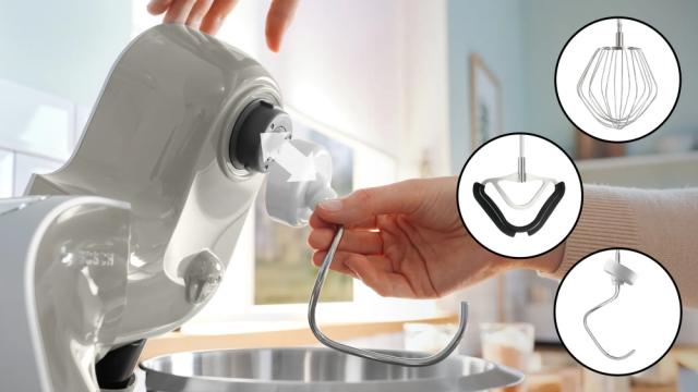 Кухненски робот Bosch MUM5XL72, Compact Kitchen Machine, MUM5 scale, 3D Planetary Mixing, 1000 W, add. Meat grinder, Blender, Plastic bowl, Grey-silver