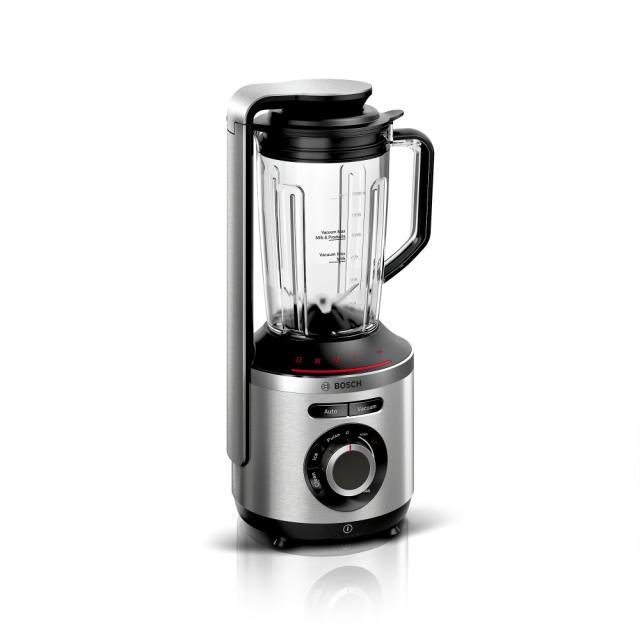 Блендер Bosch MMBV625M, VitaMaxx, Vacuum blender, 1000 W, Glass container 1.5l, Vacuum ToGo bottle (0.5l) & 2 Vacuum boxes (1.5l and 0.75l), Silver