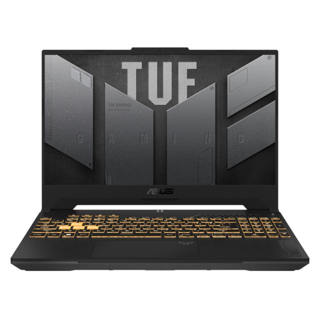 Лаптоп Asus TUF F15 FX507ZU4-LP056, Intel i7-12700H 2.3 GHz (24M Cache, up to 4.7 GHz) , 15.6" FHD AG (1920x1080)144Hz, 16GB DDR4 (2x8 GB), 1TB PCIe 4,RTX 4050 GB, Wi-Fi 6(802.11ax)Backlit Chiclet Keyboard 1-Zone RGB, no OS