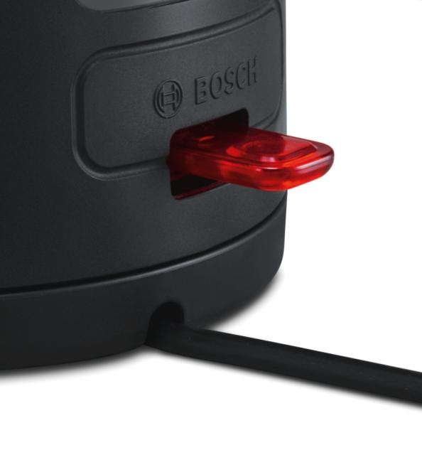 Електрическа кана Bosch TWK6A813, Plastic Kettle, ComfortLine, 2000-2400 W, 1.7 l, OneCup function, Stainless steel