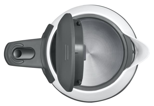 Електрическа кана Bosch TWK6A011, Plastic kettle, ComfortLine, 2000-2400 W, 1.7 l, OneCup function, White